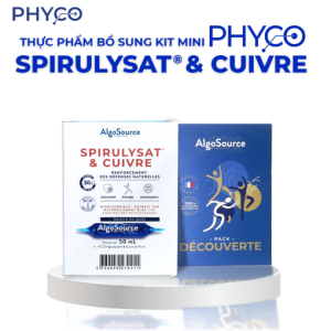 Kit Mini Thực phẩm bổ sung Phyco Spirulysat & Cuivre