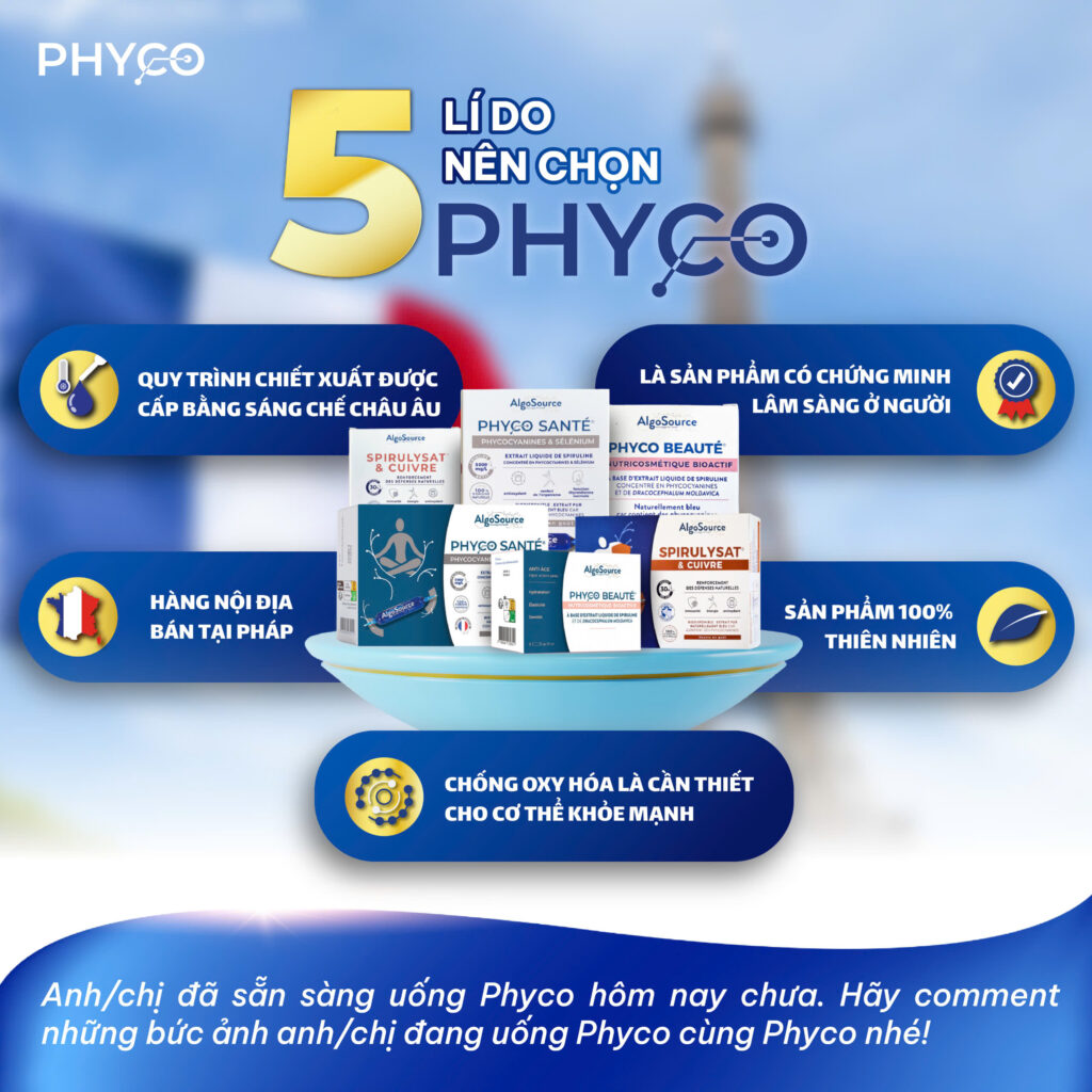 TẠI SAO CHỐNG OXY HOÁ TỪ PHYCOCYANIN ĐƯỢC QUAN TÂM NHIỀU ĐẾN VẬY?