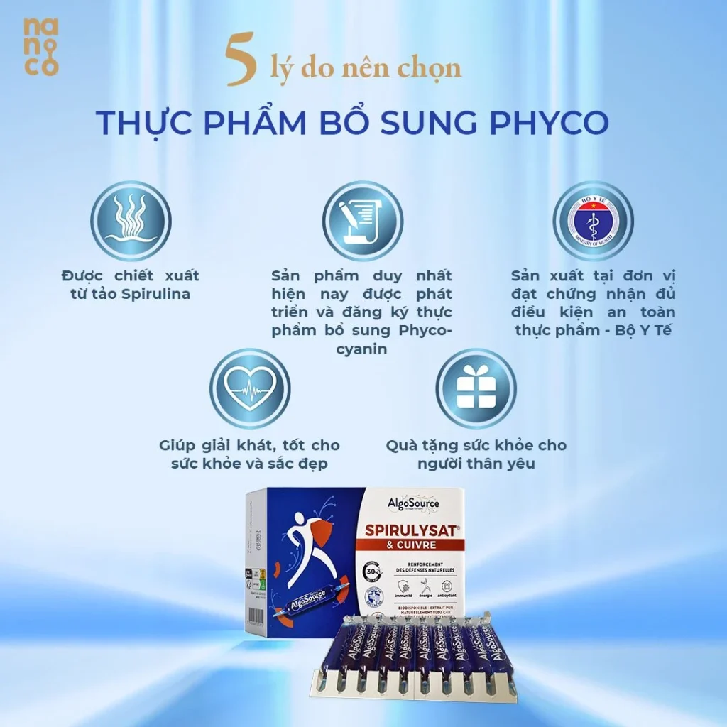 Phyco Spirulysat & Cuivre có tốt không